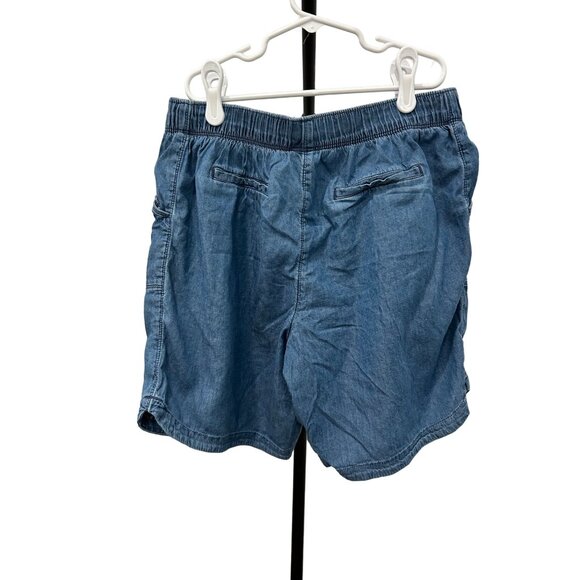 Wonder Nation Boys 14 16 Chambray Drawstring Shorts XL Cotton Blend - Picture 2 of 9